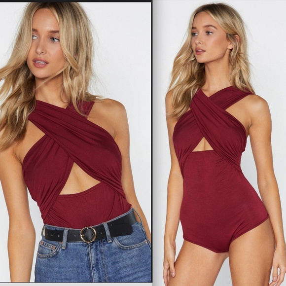 cross front bodysuit